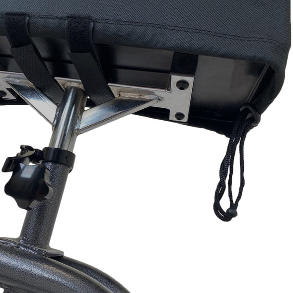 AllCure Knee Walker Memory Foam Pad Seat Cover, Black (CL_CRS401141) - Alt Image 2