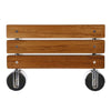 Home Aesthetics 20" Teak Wood Folding Wall Mounted Shower Seat Bench Modern Clear Coated Medical (CL_HOM501102) - Alt Image 8