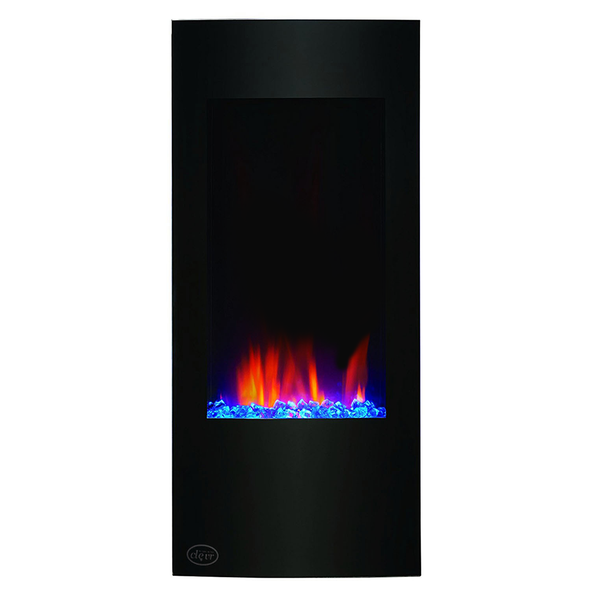 Clevr 32" Vertical Adjustable Wall Mounted Electric Fireplace Heater with Backlight, 750-1500W (CL_CRS501932) - Alt Image 1