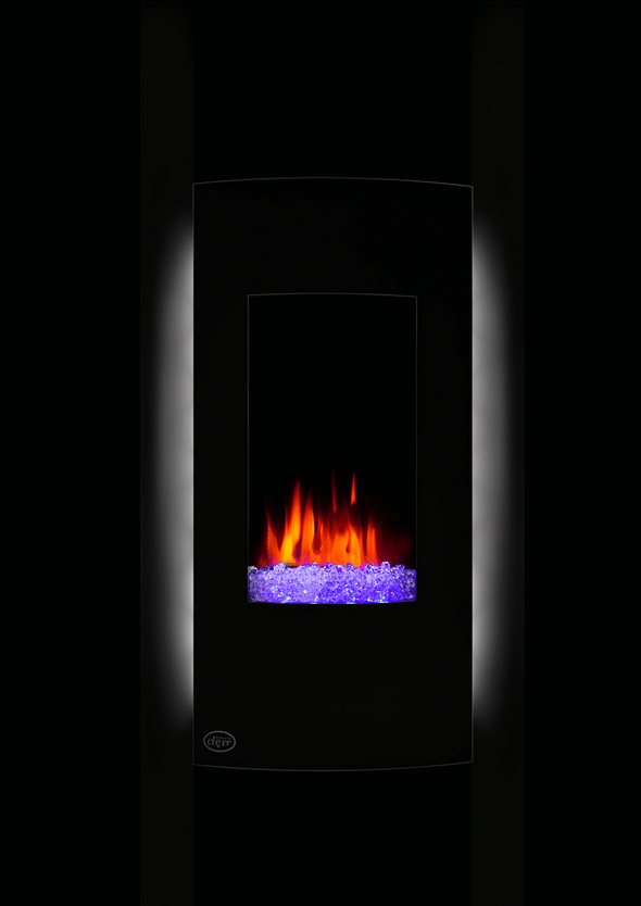 Clevr 32" Vertical Adjustable Wall Mounted Electric Fireplace Heater with Backlight, 750-1500W (CL_CRS501932) - Alt Image 9