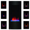 Clevr 32" Vertical Adjustable Wall Mounted Electric Fireplace Heater with Backlight, 750-1500W (CL_CRS501932) - Alt Image 2