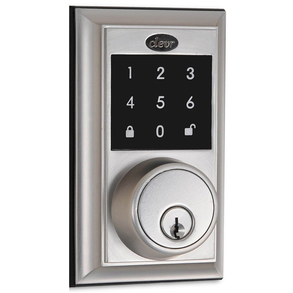 Clevr Electronic Keyless Touchscreen Deadbolt Door Lock, Satin Nickel (CL_CRS503011) - Alt Image 1