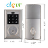 Clevr Electronic Keyless Touchscreen Deadbolt Door Lock, Satin Nickel (CL_CRS503011) - Alt Image 4