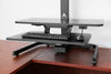 AdvanceUp Electric Automatic Standing Desk Converter Riser with Dual Monitor Mount, Black (CL_ADV503605) - Alt Image 8