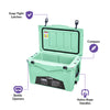 Xspec 60 Quart Roto Molded High Performance Cooler, Seafoam (CL_CRS503801) - Alt Image 2
