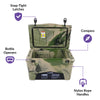 Xspec 60 Quart Roto Molded High Performance Cooler, Camouflage (CL_CRS503803) - Alt Image 2