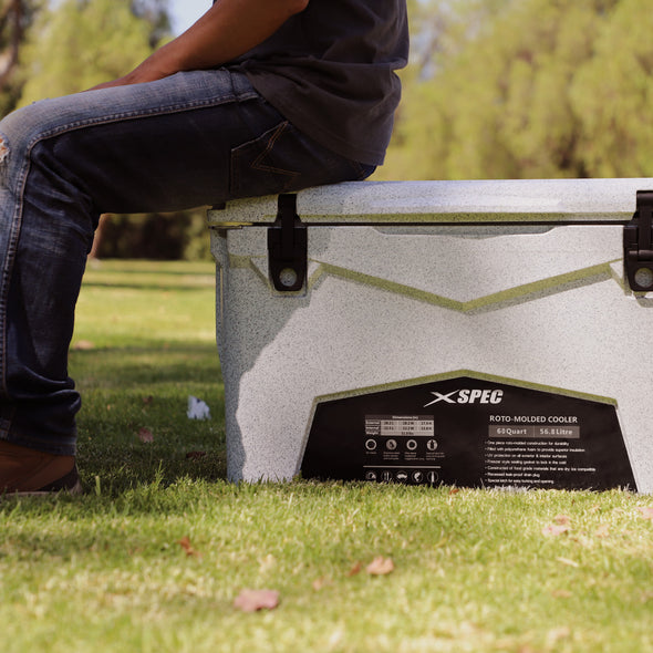 Xspec 60 Quart Roto Molded High Performance Cooler, Granite Print (CL_CRS503804) - Alt Image 3