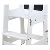 Clevr 2-in-1 Convertible Kids Kitchen Step Stool with Magnetic Activity Board (White) (CL_CRS504104 - new) - Alt Image 7