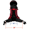 ClevrPlus Deluxe Lightweight Baby Backpack Child Carrier, Red (CL_CRS600203) - Alt Image 7