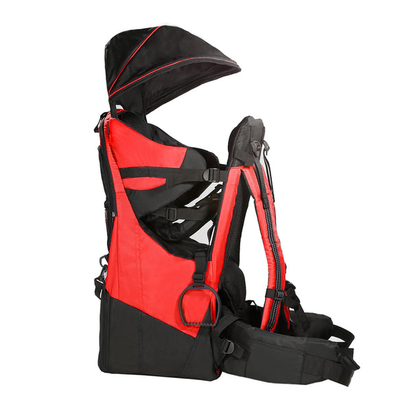 ClevrPlus Deluxe Lightweight Baby Backpack Child Carrier, Red (CL_CRS600203) - Alt Image 1