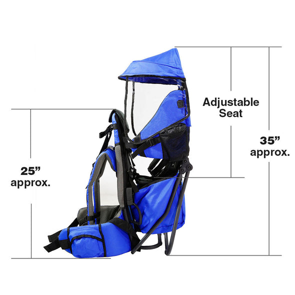 ClevrPlus Hiking Child Carrier Backpack Cross Country, Blue (CL_CRS600211) - Alt Image 5