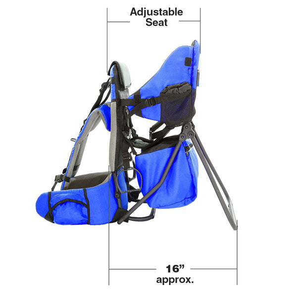 ClevrPlus Hiking Child Carrier Backpack Cross Country, Blue (CL_CRS600211) - Alt Image 6