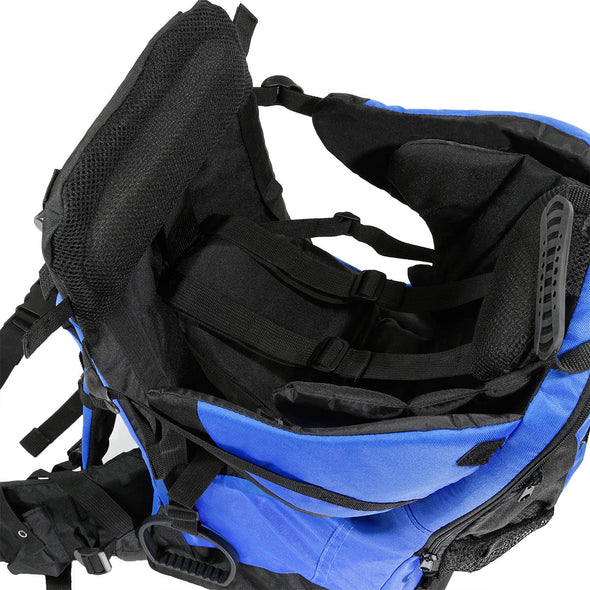 ClevrPlus Deluxe Lightweight Baby Backpack Child Carrier, Blue (CL_CRS600221) - Alt Image 4