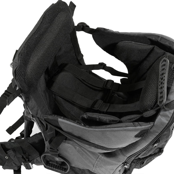ClevrPlus Deluxe Lightweight Baby Backpack Child Carrier, Grey (CL_CRS600223) - Alt Image 4