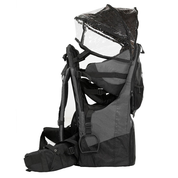 ClevrPlus Deluxe Lightweight Baby Backpack Child Carrier, Grey (CL_CRS600223) - Alt Image 2