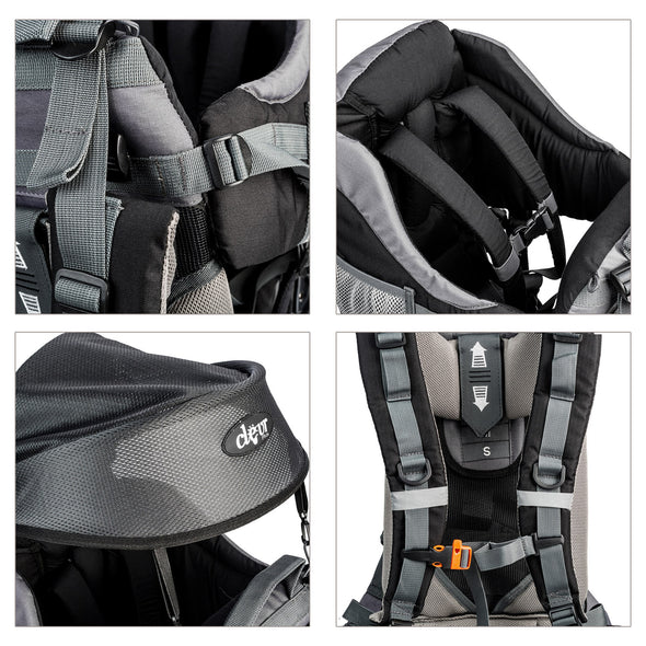 ClevrPlus Baby Backpack Hiking Child Carrier, Black (CL_CRS600231) - Alt Image 4