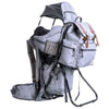ClevrPlus Urban Explorer Baby Backpack Cross Country Child Carrier with Detachable Bag, Gray (CL_CRS600242) - Alt Image 1