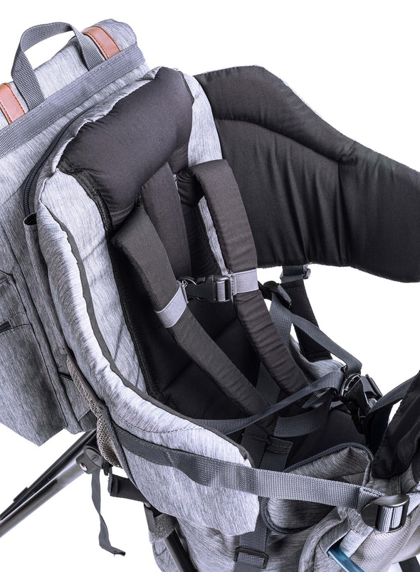 ClevrPlus Urban Explorer Baby Backpack Cross Country Child Carrier with Detachable Bag, Gray (CL_CRS600242) - Alt Image 5