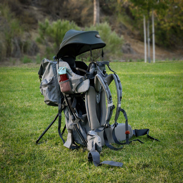 ClevrPlus Urban Explorer Baby Backpack Cross Country Child Carrier with Detachable Bag, Gray (CL_CRS600242) - Alt Image 4