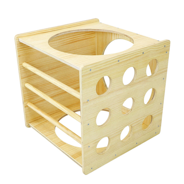 Clevr Multifunctional Wooden Cube Climber for Kids Toddlers Climbing Toy Indoor (CL_CRS601403) - Alt Image 6