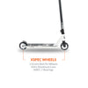 Xspec Pro Stunt Kick Scooter with Strong Aluminum Deck, White & Black with Skulls (CL_CRS803911) - Alt Image 2