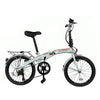 Xspec 20" 7 Speed Folding Compact City Commuter Bike, White (CL_CRS804602) - Alt Image 1