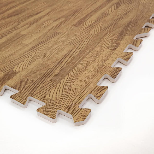 Clevr Light Wood Grain Interlocking EVA Foam Floor Mats (100 Sq. Ft. - 25 pcs) (CL_CRS804922) - Alt Image 3