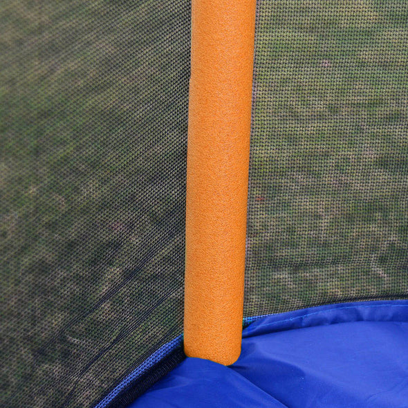 Clevr 7 Ft. Trampoline Bounce Jump Safety Enclosure Net W/ Spring Pad Orange (CL_CRS805406) - Alt Image 5