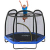 Clevr 7 Ft. Trampoline Bounce Jump Safety Enclosure Net W/ Spring Pad - Black (CL_CRS805408) - Alt Image 1