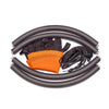 Clevr 40" Tree Net Web Saucer Round Teslin Swing, Adjustable 71" Height Rope,  Orange & Black (CL_CRS805809) - Alt Image 5