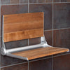 Home Aesthetics 18" Wall Mounted Serena Folding Bath Shower Bench Seat w/ Back Rest (CL_HOM501104) - Alt Image 8