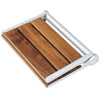 Home Aesthetics 18" Wall Mounted Serena Folding Bath Shower Bench Seat w/ Back Rest (CL_HOM501104) - Alt Image 2