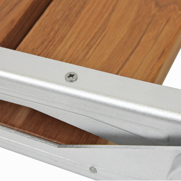 Home Aesthetics 18" Wall Mounted Serena Folding Bath Shower Bench Seat w/ Back Rest (CL_HOM501104) - Alt Image 5