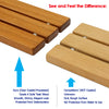 Home Aesthetics 36" Wall Mounted Teak Wood Shower Seat Folding Shower Bench Modern (CL_HOM501106) - Alt Image 9