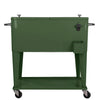 Home Aesthetics Green Retro 80Qt Quart Rolling Cooler Ice Chest Patio Outdoor Portable Hunter Army (CL_HOM502906) - Alt Image 3