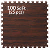 Home Aesthetics Dark Wood Grain Interlocking EVA Foam Floor Mats (100 Sq. Ft. - 25 pcs) (CL_HOM804910) - Alt Image 5