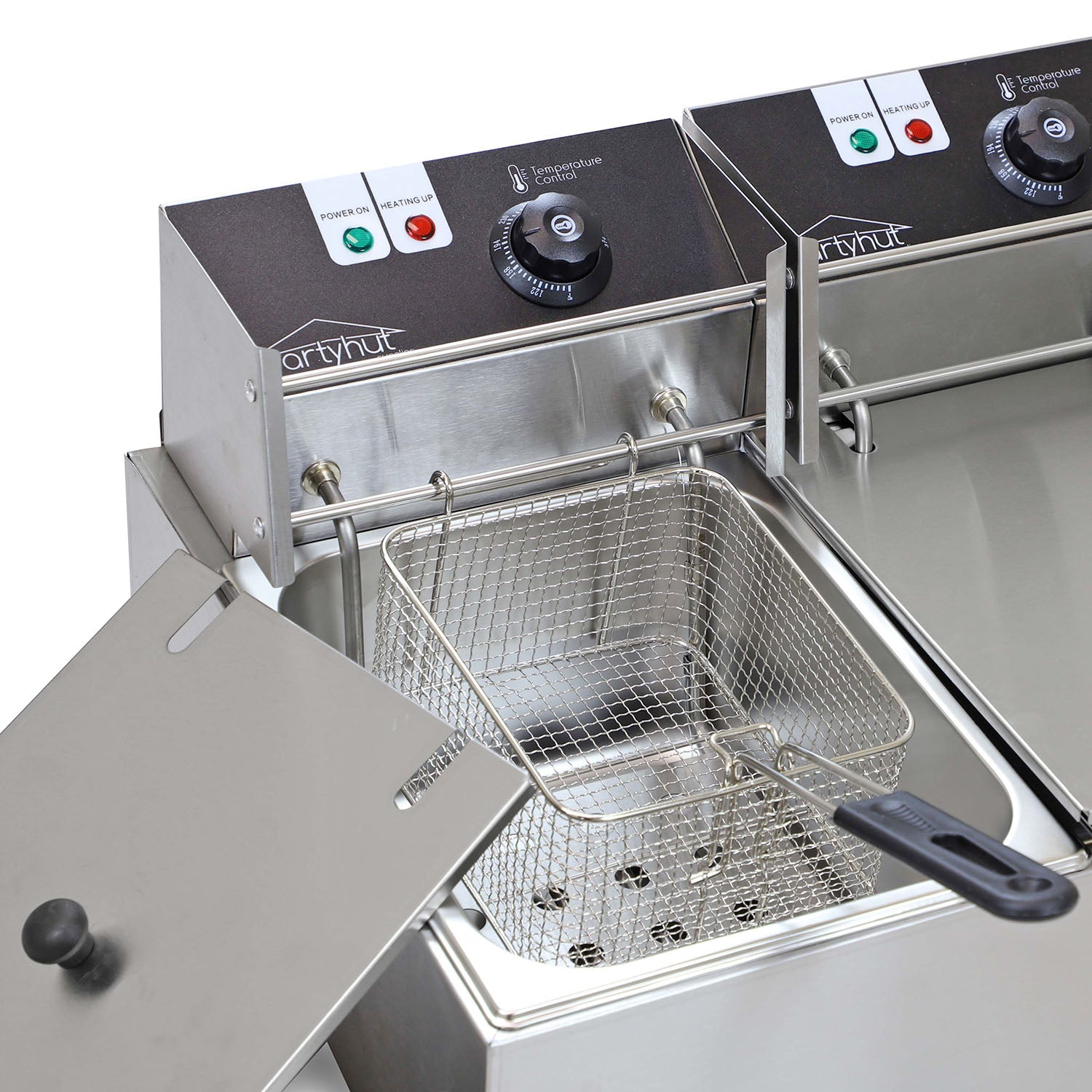 PartyHut Commercial Deep Fryer 110v Two 12 Liter Basins Capacity Dual –  Crosslinks