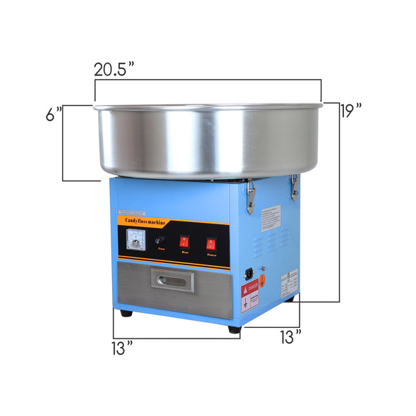PartyHut Commercial Cotton Candy Machine Carnival Party Candy Floss Maker Blue (CL_PTH201714) - Alt Image 3