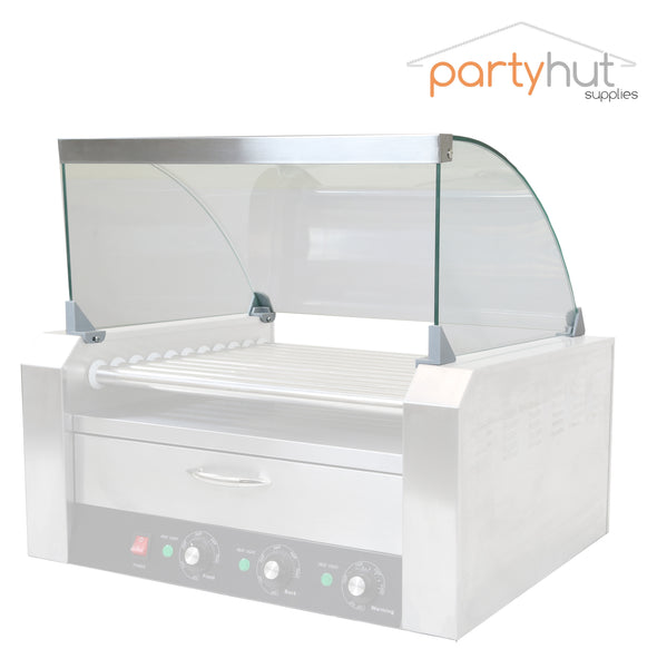 PartyHut Hotdog Roller Sneeze Guard for 11 Roller Commercial Machine (Clear Cover Only) (CL_CRS201719) - Alt Image 1