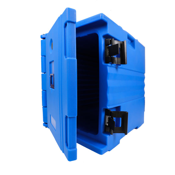 PartyHut 82 QT Insulated Food Pan Carrier Front Loading Food Warmer with Wheels, Blue (CL_PTH504502) - Alt Image 5