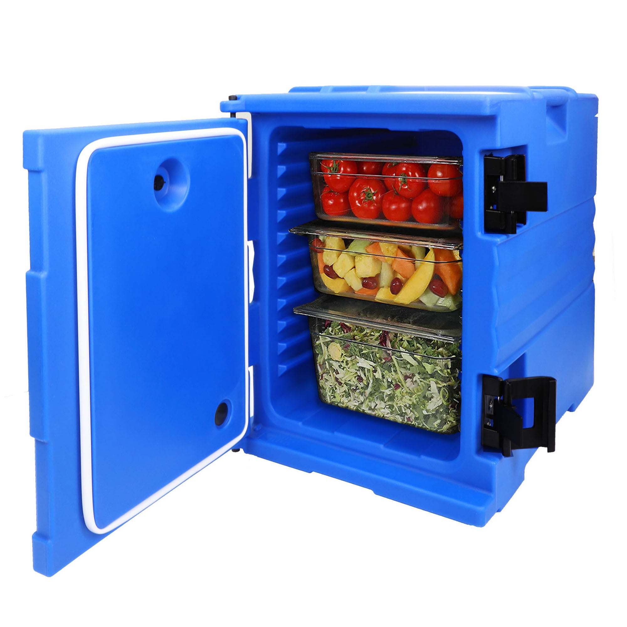 82 QT Insulated Food Pan Carrier Front Loading Food Warmer with