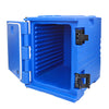PartyHut 82 QT Insulated Food Pan Carrier Front Loading Food Warmer with Wheels, Blue (CL_PTH504502) - Alt Image 1