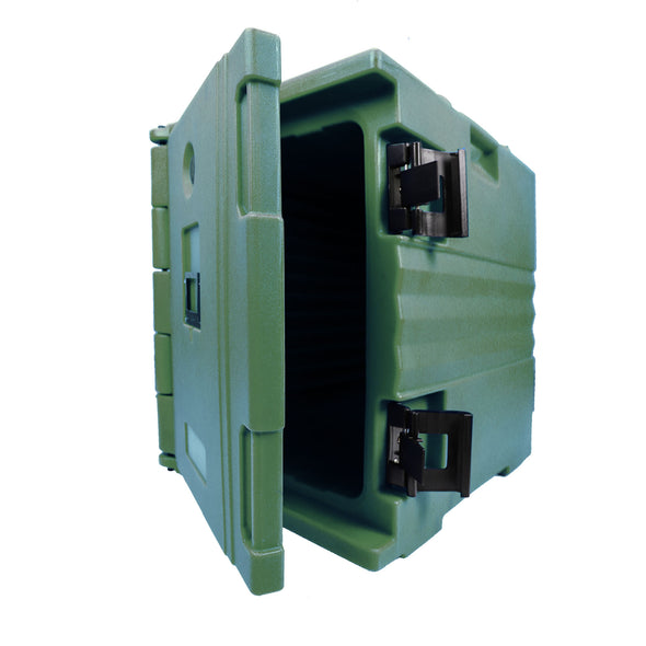 PartyHut 82 QT Insulated Food Pan Carrier Front Loading Food Warmer with Wheels, Green (CL_PTH504503) - Alt Image 5