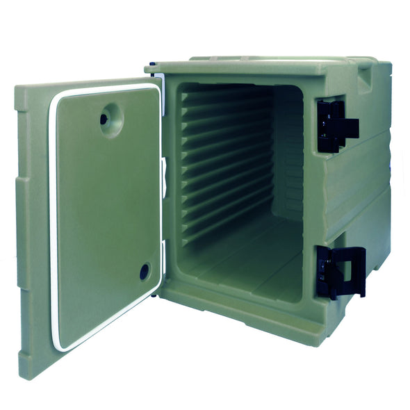 PartyHut 82 QT Insulated Food Pan Carrier Front Loading Food Warmer with Wheels, Green (CL_PTH504503) - Alt Image 6