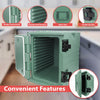 PartyHut 82 QT Insulated Food Pan Carrier Front Loading Food Warmer with Wheels, Green (CL_PTH504503) - Alt Image 4