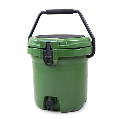 Xspec 5 Gallon Rotomolded Beverage Cooler Dispenser Outdoor Ice Bucket, Army Green (CL_XSP503821) - Main Image