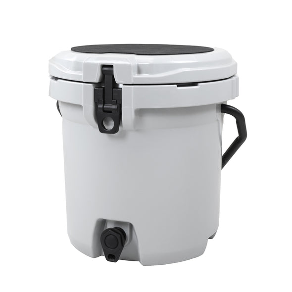 Xspec 5 Gallon Rotomolded Beverage Cooler Dispenser Outdoor Ice Bucket, Cool Grey (CL_XSP503822) - Alt Image 5