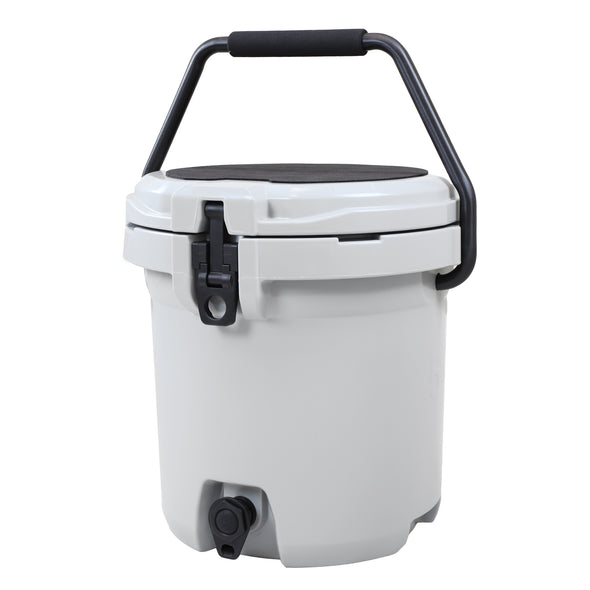 Xspec 5 Gallon Rotomolded Beverage Cooler Dispenser Outdoor Ice Bucket, Cool Grey (CL_XSP503822) - Main Image