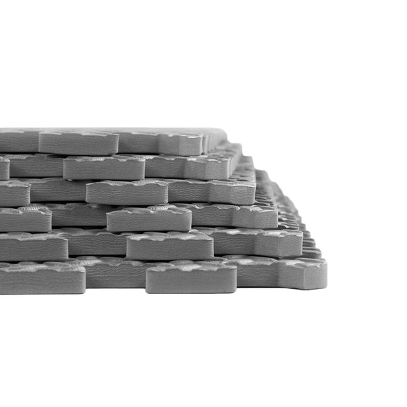 Xspec EVA Foam Floor Mats, Steel Pattern (100 Sq. Ft. - 25 pcs), Charcoal Gray (CL_XSP804906) - Alt Image 3