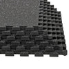 Xspec 1/2" Thick 48 Sq Ft Rubber Top EVA Foam Gym Mats 12 pcs, Grey Black (CL_CRS804931) - Alt Image 2